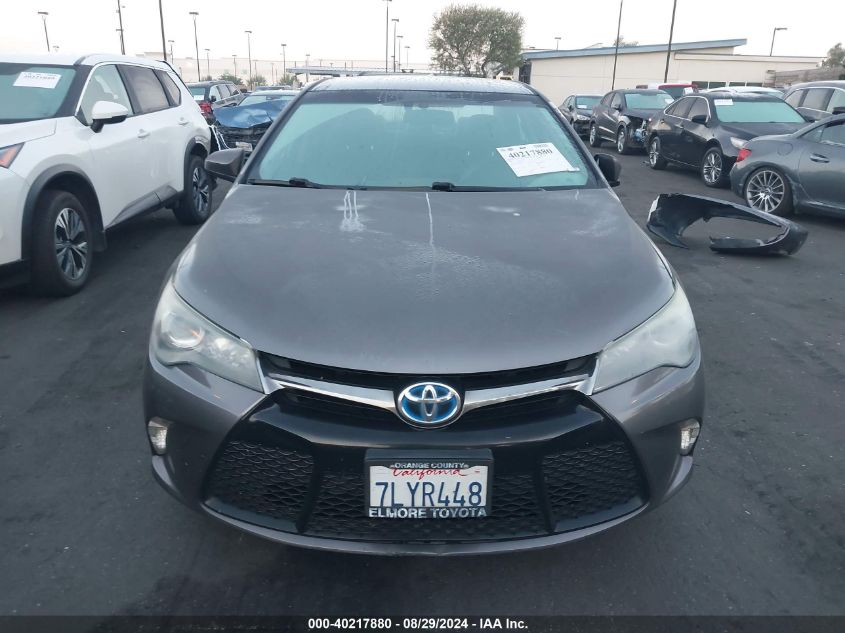 2015 Toyota Camry Hybrid Se VIN: 4T1BD1FKXFU173923 Lot: 40217880