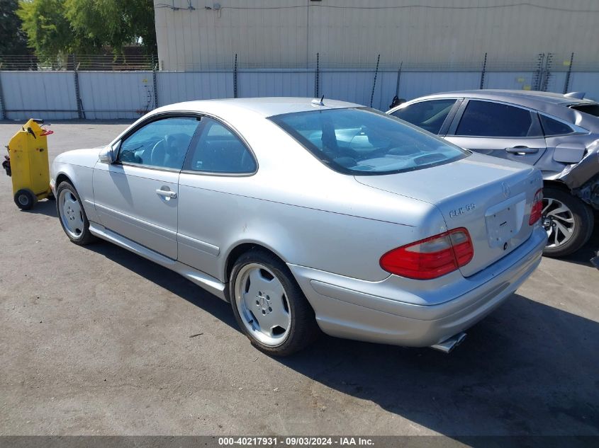 2002 Mercedes-Benz Clk-Class Amg VIN: WDBLJ74GX2T110998 Lot: 40217931