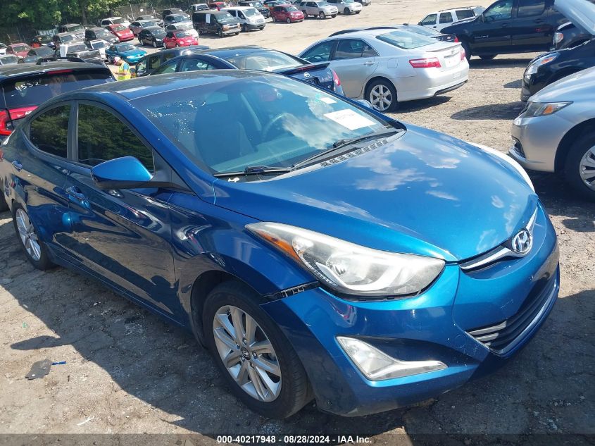 2015 Hyundai Elantra Se VIN: KMHDH4AE6FU420063 Lot: 40217948