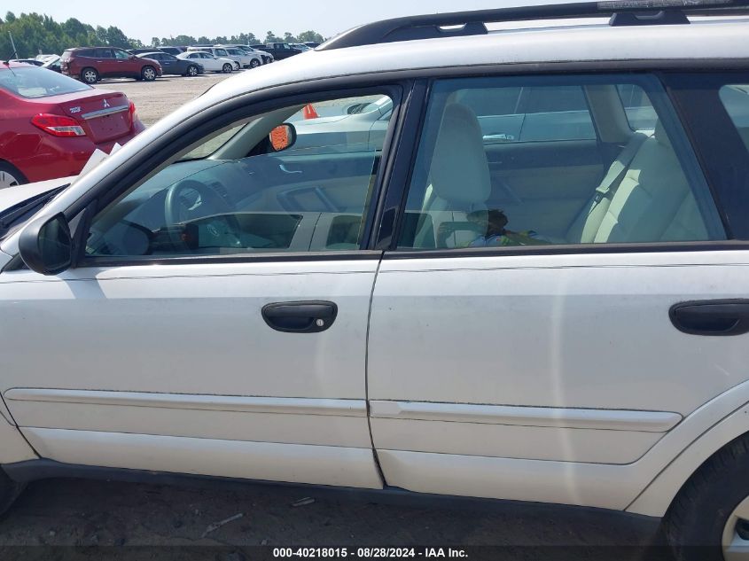 2009 Subaru Outback 2.5I VIN: 4S4BP60CX97326633 Lot: 40218015