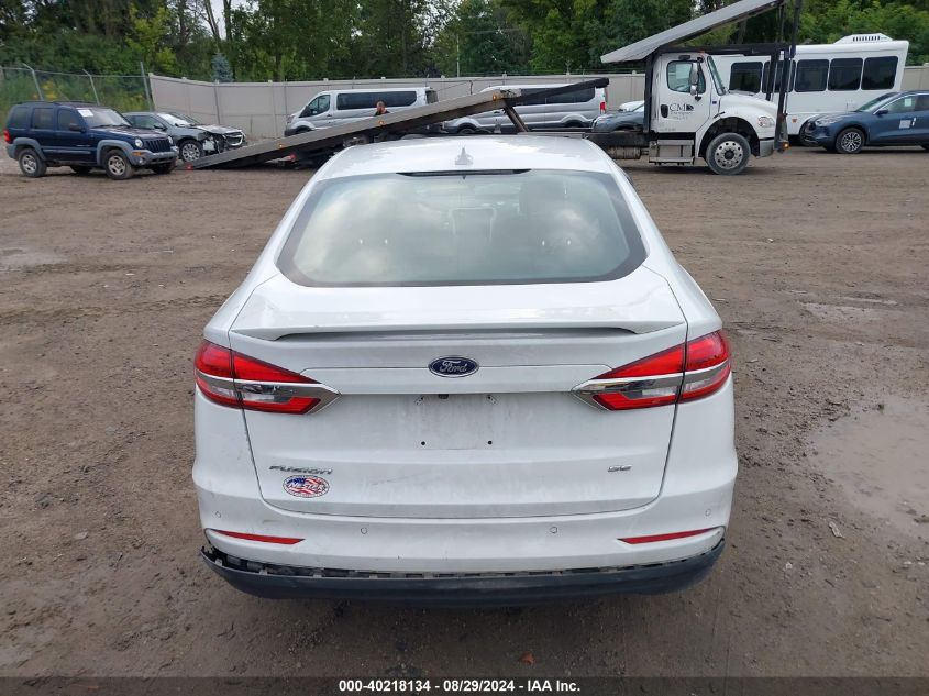 2019 Ford Fusion Se VIN: 3FA6P0H77KR210000 Lot: 40218134