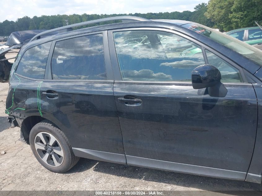 2017 Subaru Forester 2.5I Premium VIN: JF2SJAGC7HH495887 Lot: 40218158