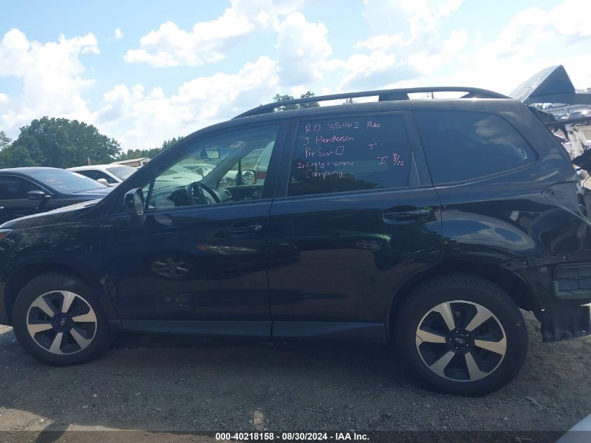 2017 Subaru Forester 2.5I Premium VIN: JF2SJAGC7HH495887 Lot: 40218158