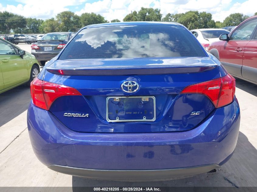 2017 Toyota Corolla Se VIN: 5YFBURHE4HP607621 Lot: 40218205