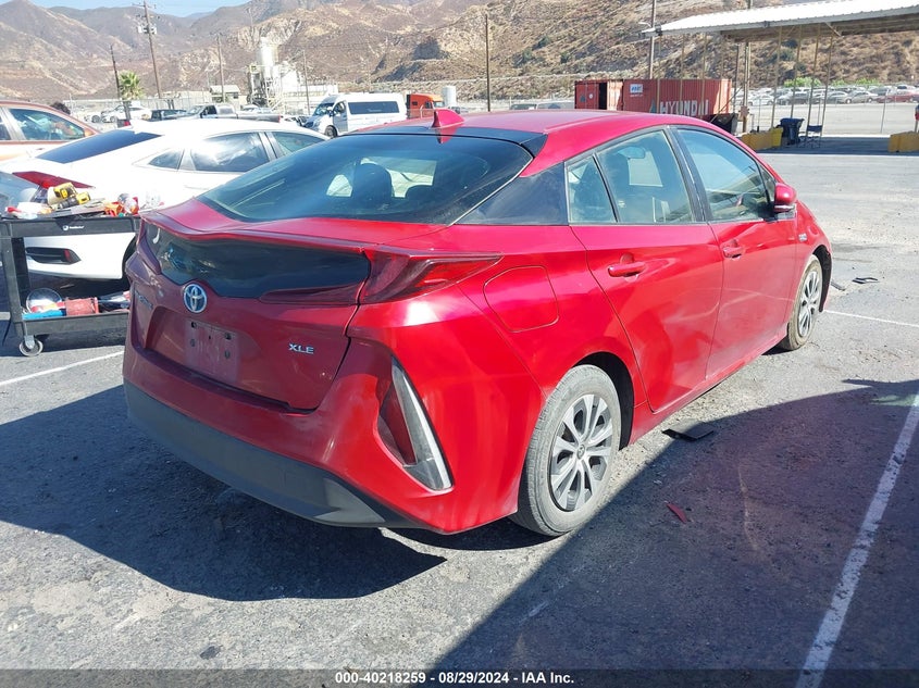 VIN JTDKAMFP4M3181593 2021 TOYOTA PRIUS PRIME XLE