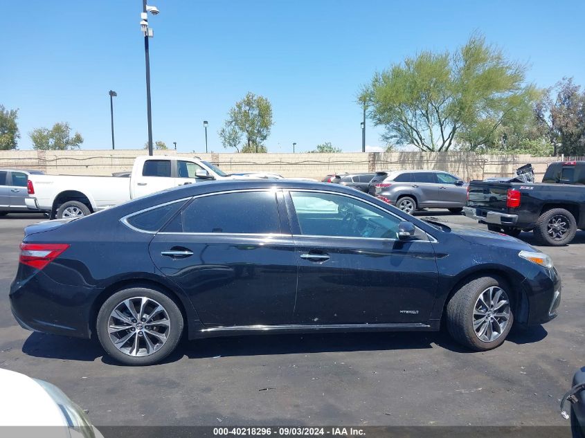 2017 Toyota Avalon Hybrid Xle Premium VIN: 4T1BD1EB1HU057529 Lot: 40218296