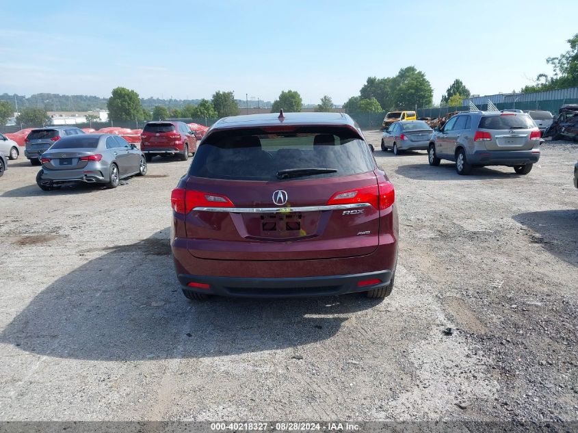 2014 Acura Rdx VIN: 5J8TB4H51EL014625 Lot: 40218327