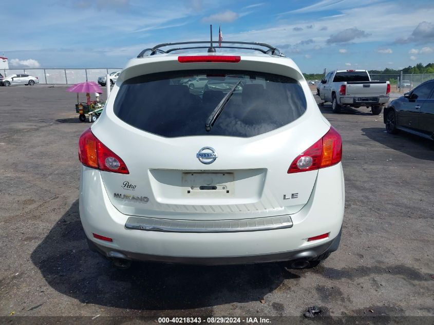 2010 Nissan Murano Le VIN: JN8AZ1MU3AW003202 Lot: 40218343