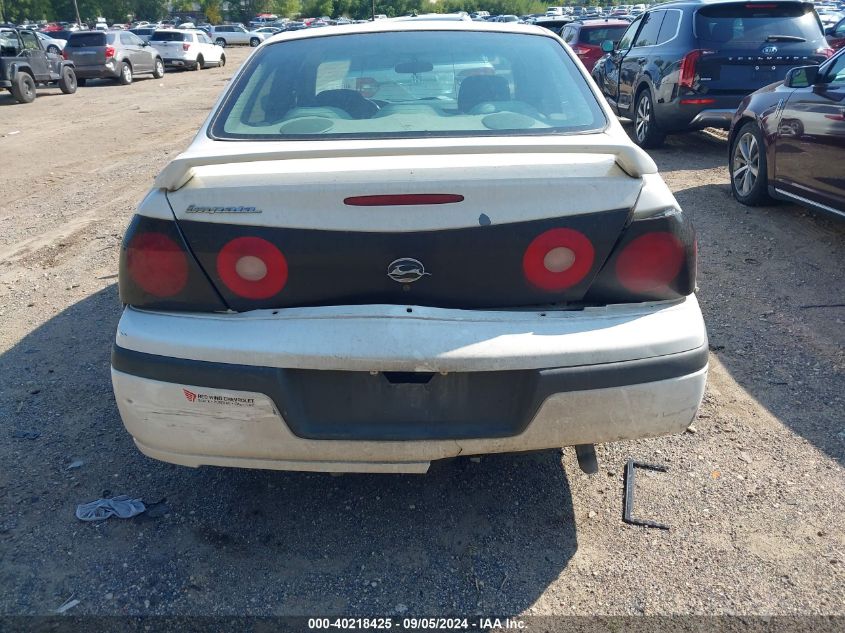 2005 Chevrolet Impala VIN: 2G1WF52E259133556 Lot: 40218425