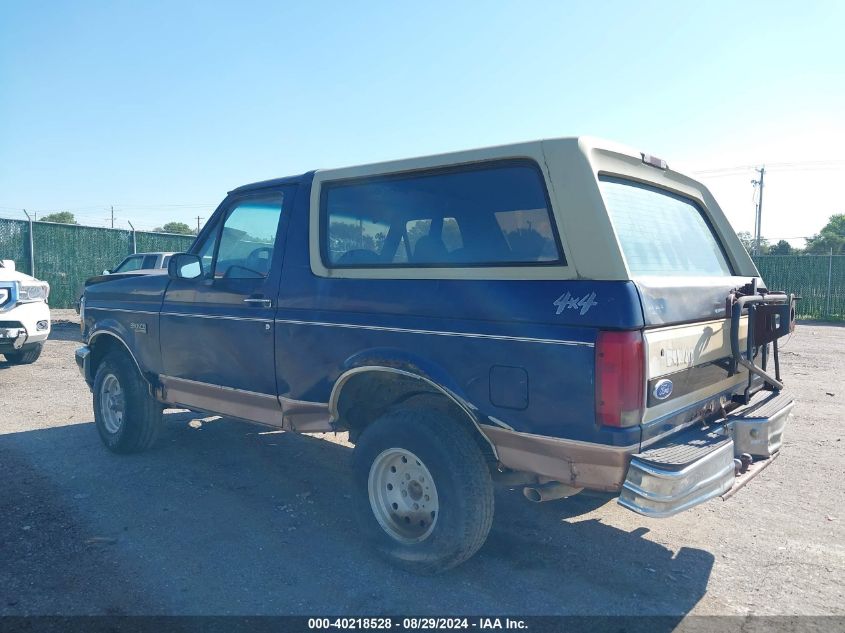 1994 Ford Bronco U100 VIN: 1FMEU15H8RLA41286 Lot: 40218528