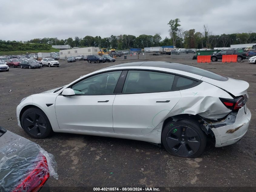 2023 Tesla Model 3 Rear-Wheel Drive VIN: 5YJ3E1EA9PF555689 Lot: 40218574