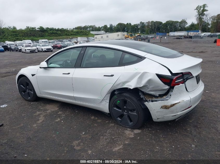 2023 Tesla Model 3 Rear-Wheel Drive VIN: 5YJ3E1EA9PF555689 Lot: 40218574