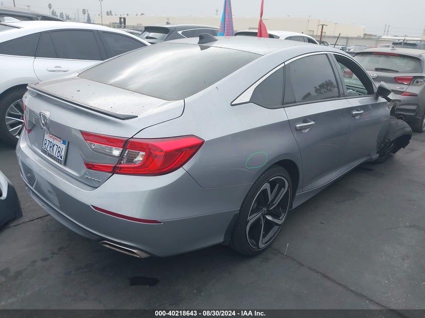 VIN 1HGCV1F36MA109960 2021 HONDA ACCORD SPORT