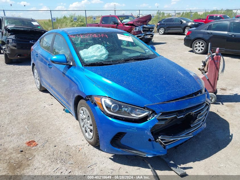 2018 HYUNDAI ELANTRA SE - KMHD74LF7JU648767