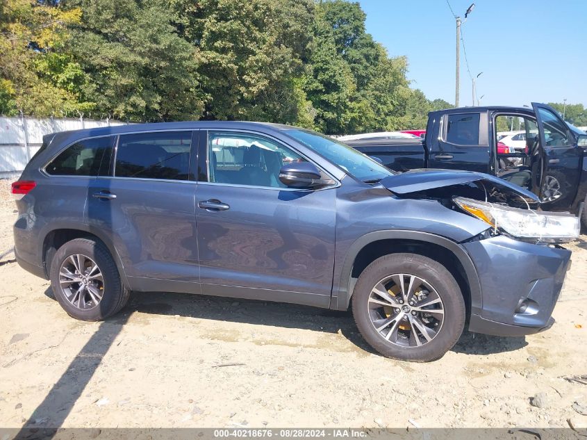 2019 Toyota Highlander Le VIN: 5TDZZRFH1KS338232 Lot: 40218676