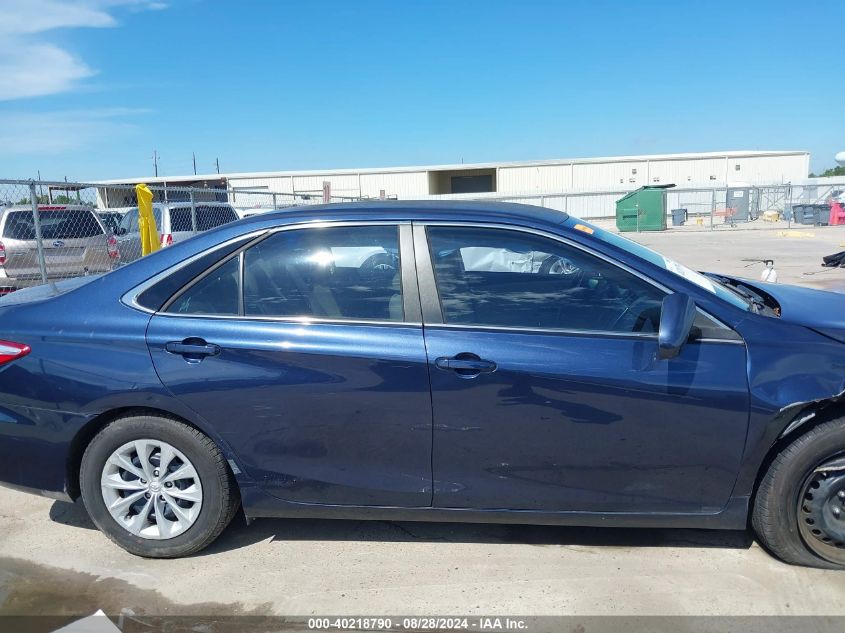 2015 Toyota Camry Le VIN: 4T4BF1FK7FR478862 Lot: 40218790