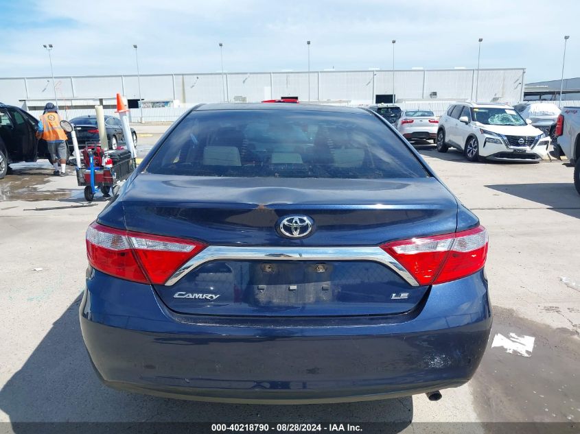 2015 Toyota Camry Le VIN: 4T4BF1FK7FR478862 Lot: 40218790