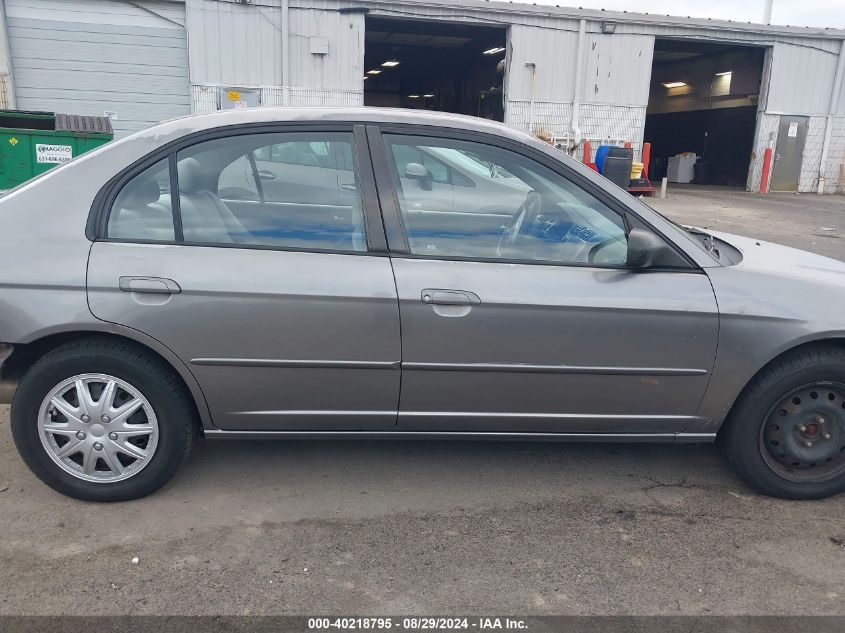 2004 Honda Civic Lx VIN: 2HGES16584H554723 Lot: 40218795