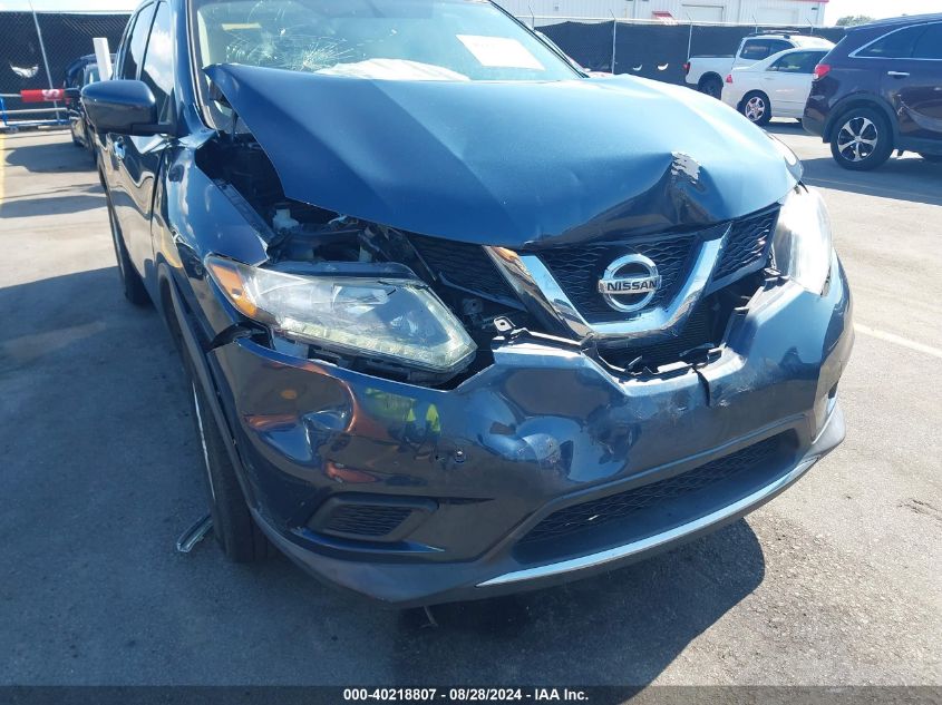 2016 Nissan Rogue Sv VIN: KNMAT2MTXGP642559 Lot: 40218807