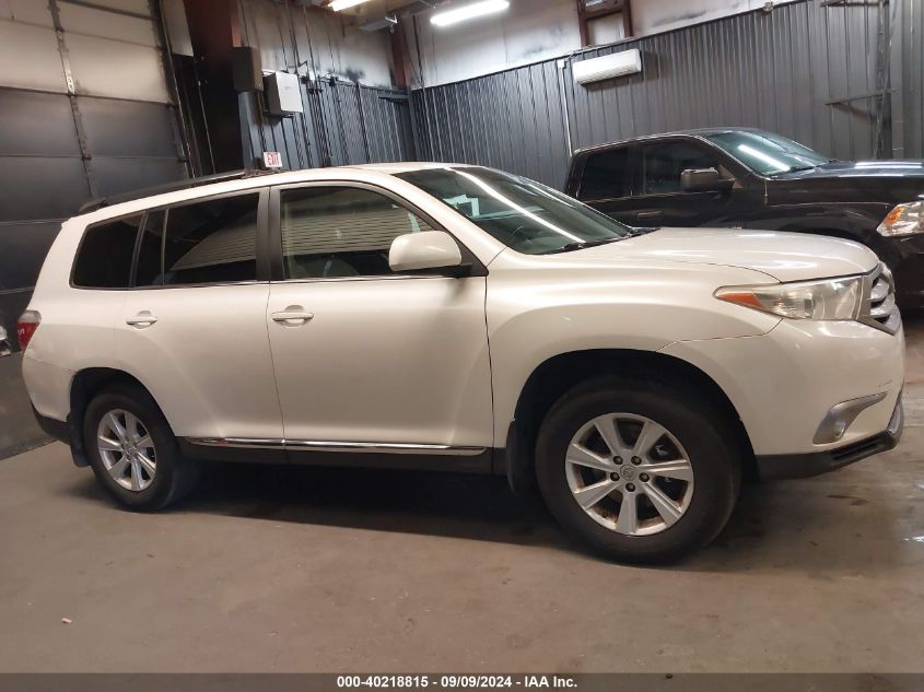 2013 Toyota Highlander Base Plus V6 VIN: 5TDBK3EH0DS247296 Lot: 40218815