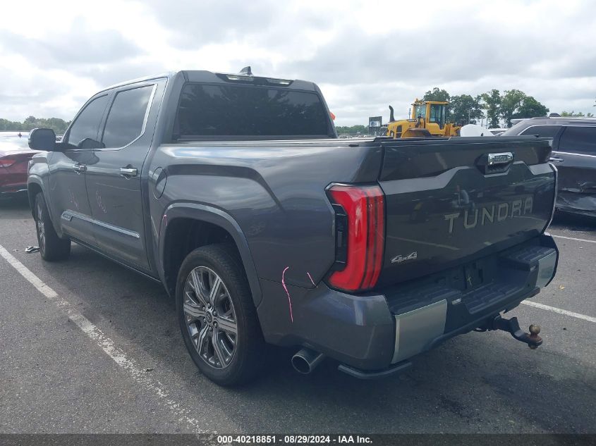 2022 Toyota Tundra Hybrid Crewmax Capstone VIN: 5TFVC5DB4NX011801 Lot: 40218851