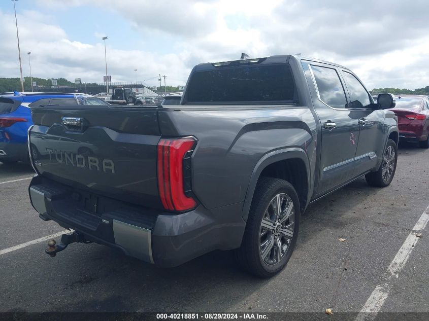 2022 Toyota Tundra Hybrid Crewmax Capstone VIN: 5TFVC5DB4NX011801 Lot: 40218851