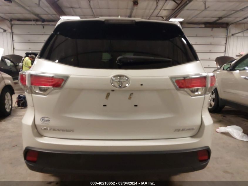 2016 Toyota Highlander Xle V6 VIN: 5TDJKRFH4GS320669 Lot: 40218852