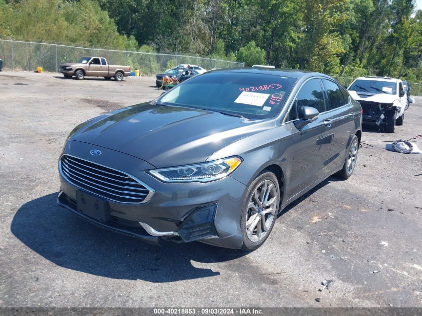 2019 Ford Fusion Sel VIN: 3FA6P0CD8KR219494 Lot: 40218853