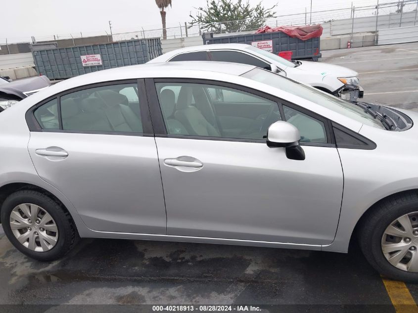 2012 Honda Civic Lx VIN: 2HGFB2F51CH328371 Lot: 40218913