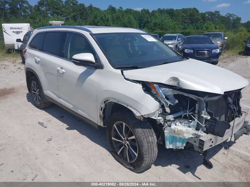 5TDJZRFH8KS924469 2019 TOYOTA HIGHLANDER - Image 1