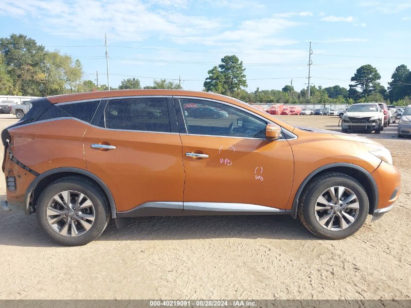 2015 Nissan Murano S VIN: 5N1AZ2MG5FN289252 Lot: 40219091