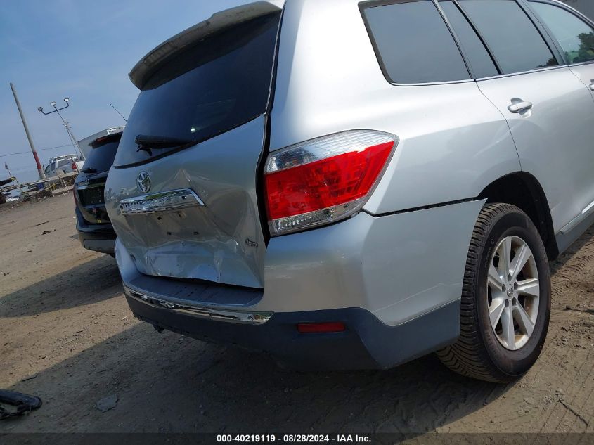 2012 Toyota Highlander Se V6 VIN: 5TDBK3EH1CS140885 Lot: 40219119