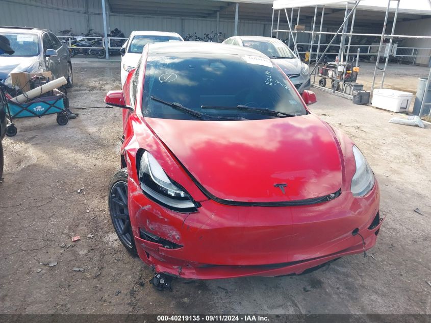 2022 Tesla Model 3 VIN: 5YJ3E1EAXNF320778 Lot: 40219135