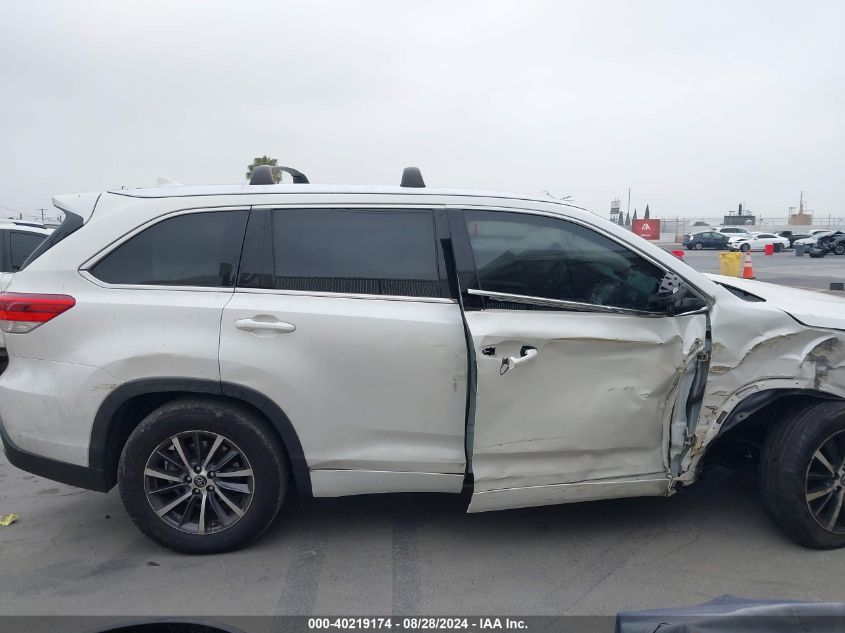 2018 Toyota Highlander Xle VIN: 5TDKZRFH2JS549682 Lot: 40219174