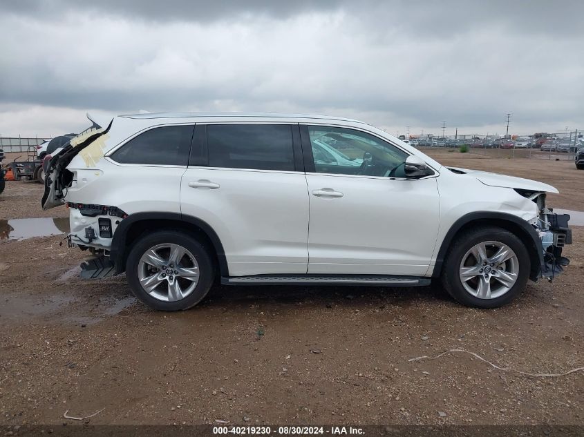 2019 TOYOTA HIGHLANDER LIMITED - 5TDYZRFH0KS310367