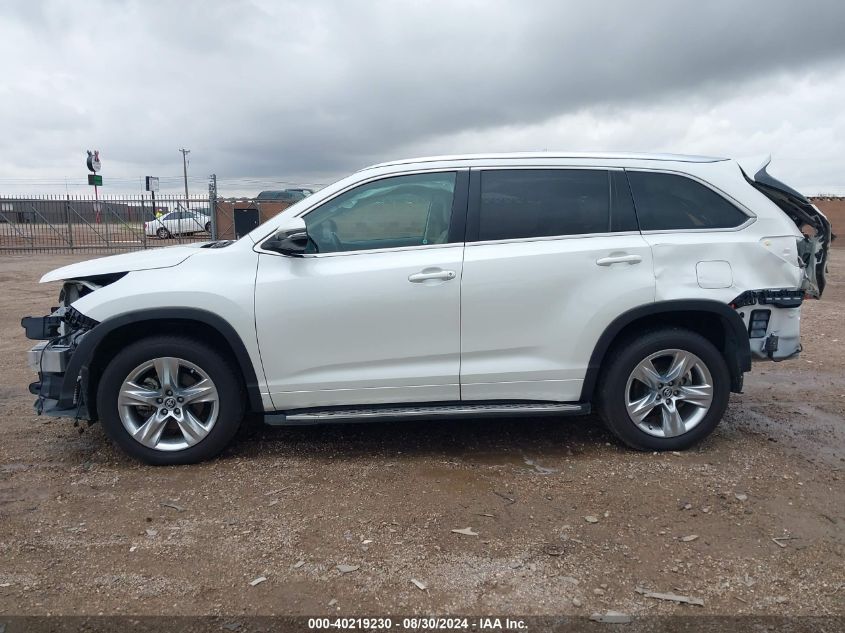 2019 TOYOTA HIGHLANDER LIMITED - 5TDYZRFH0KS310367