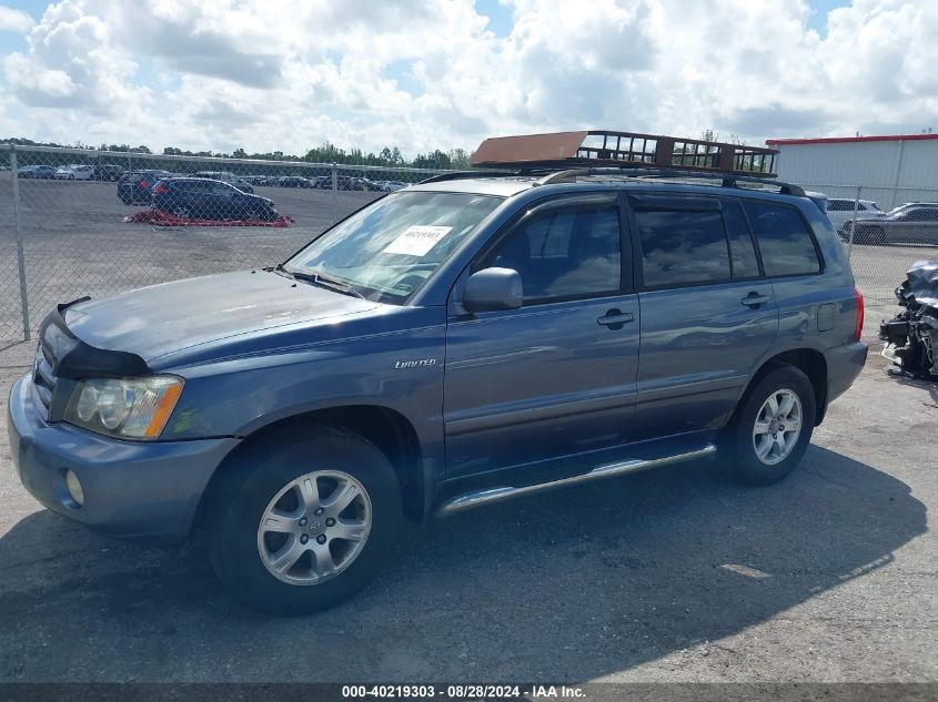2003 Toyota Highlander Limited V6 VIN: JTEHF21A230102629 Lot: 40219303