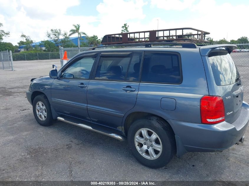 2003 Toyota Highlander Limited V6 VIN: JTEHF21A230102629 Lot: 40219303