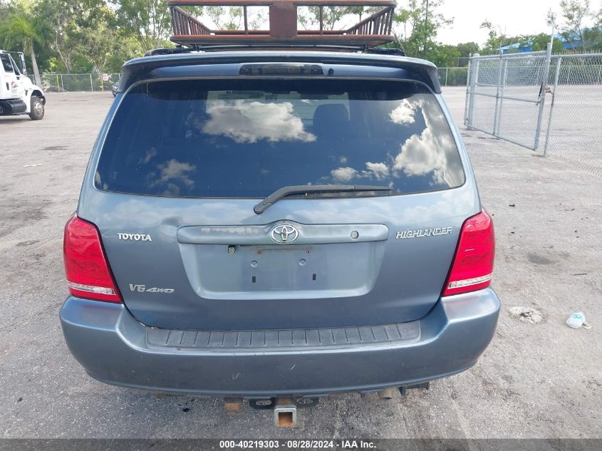 2003 Toyota Highlander Limited V6 VIN: JTEHF21A230102629 Lot: 40219303