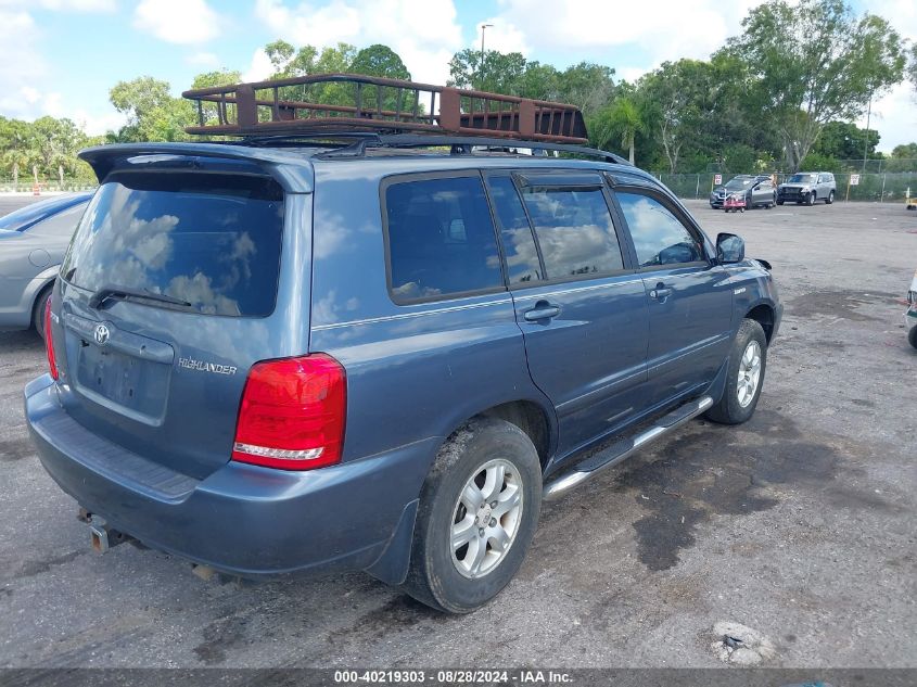 2003 Toyota Highlander Limited V6 VIN: JTEHF21A230102629 Lot: 40219303