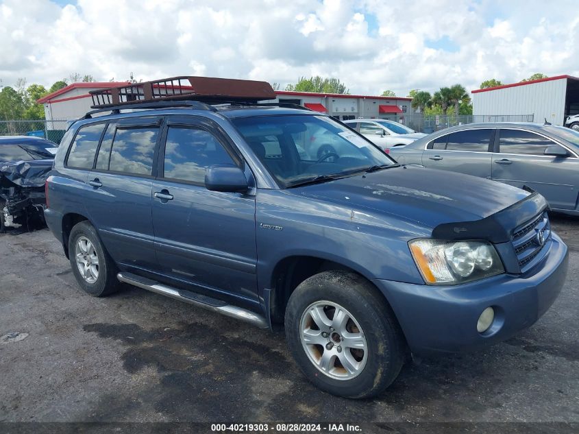 2003 Toyota Highlander Limited V6 VIN: JTEHF21A230102629 Lot: 40219303