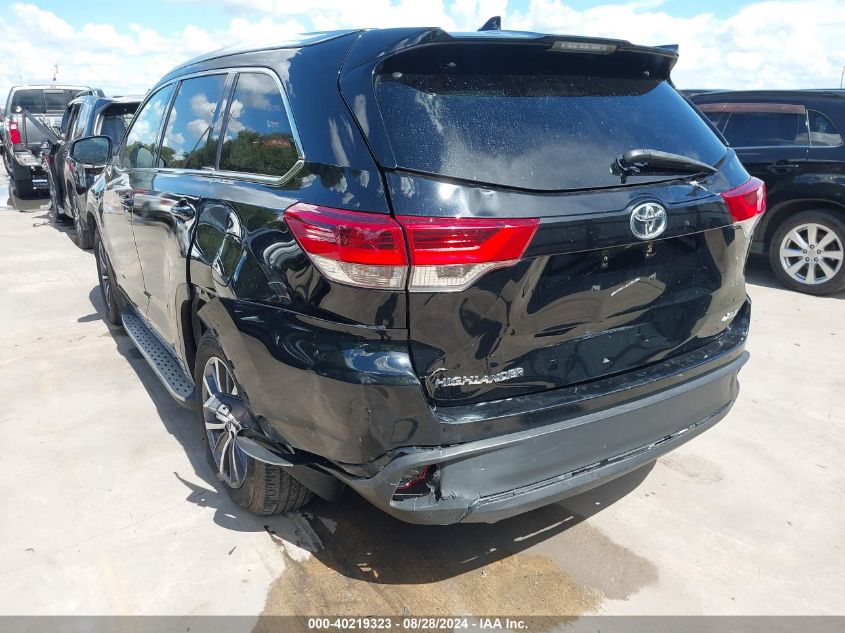 2017 Toyota Highlander Xle VIN: 5TDKZRFH1HS523827 Lot: 40219323