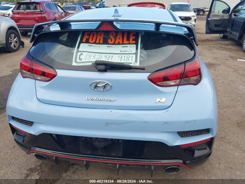 2019 Hyundai Veloster N VIN: KMHT36AHXKU003121 Lot: 40219334