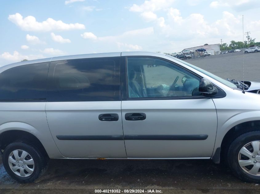 2007 Dodge Grand Caravan Se VIN: 1D4GP24R27B125470 Lot: 40219352