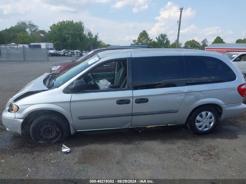 2007 Dodge Grand Caravan Se VIN: 1D4GP24R27B125470 Lot: 40219352