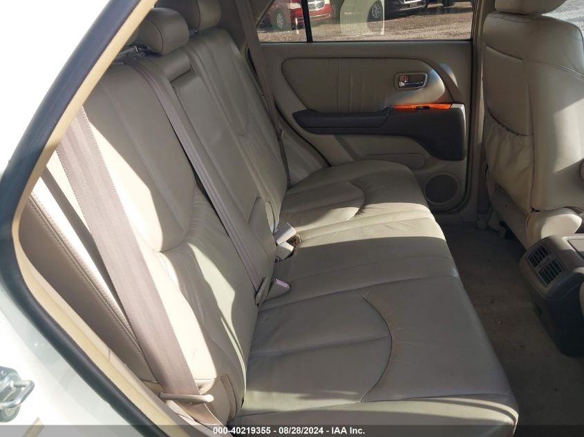 2001 Lexus Rx 300 VIN: JTJGF10U810103753 Lot: 40219355