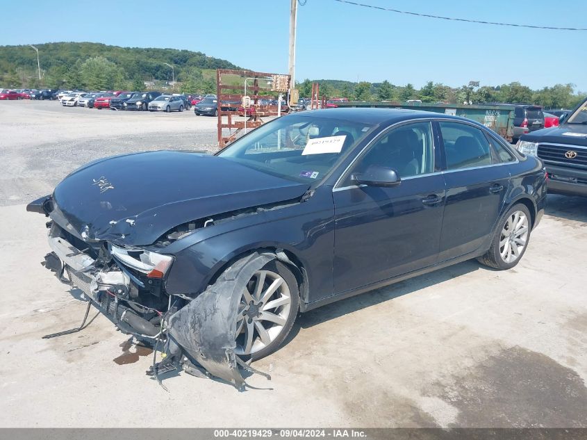 2013 Audi A4 2.0T Premium VIN: WAUFFAFL9DN048392 Lot: 40219429