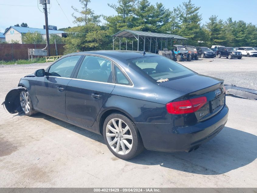 2013 Audi A4 2.0T Premium VIN: WAUFFAFL9DN048392 Lot: 40219429