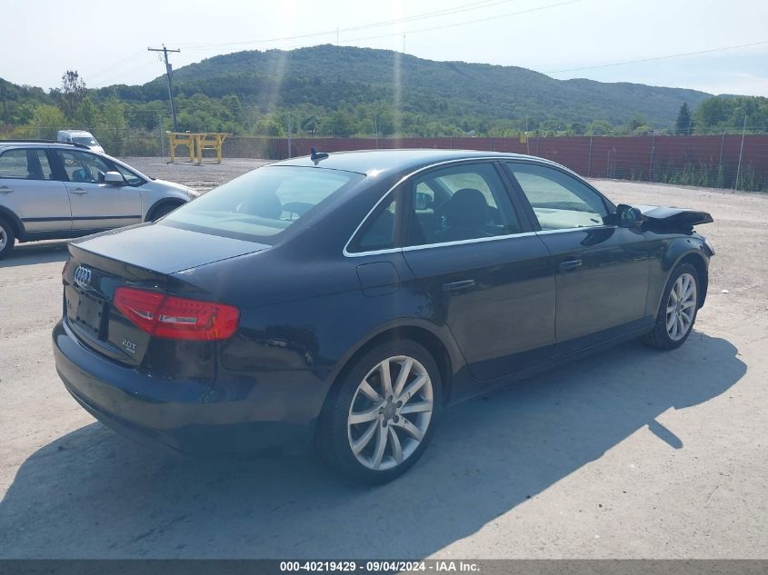 2013 Audi A4 2.0T Premium VIN: WAUFFAFL9DN048392 Lot: 40219429