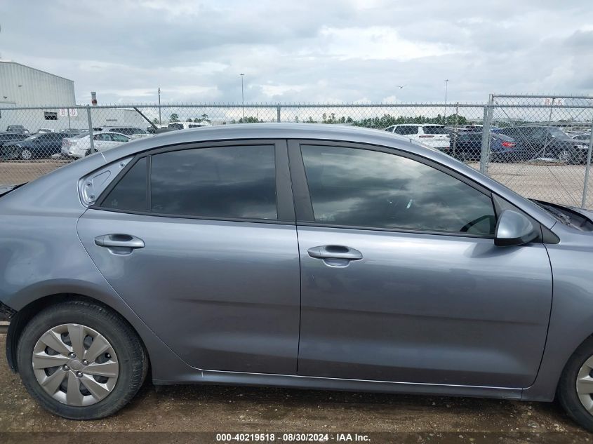 2020 Kia Rio S VIN: 3KPA24AD4LE322062 Lot: 40219518